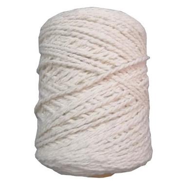 White 30 Meter Length Durable And Washable Plain Cotton Mop Yarn