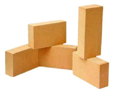 Brown 9 X 4 X 3 Inch Rectangular Clay Solid Refractory Bricks