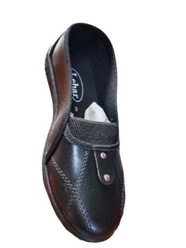 Brown Comfortable Pvc Sole Slip On Leather Belly Shoes For Ladies