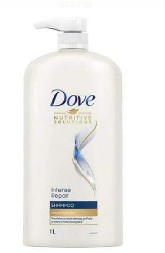 White 1 Liter Cream Form Dove Shampoo For Straighten Hair