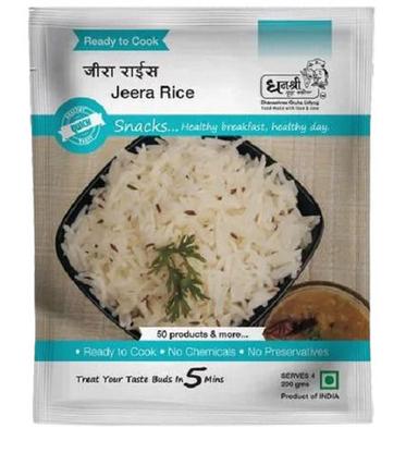 280 Gram Pack No Additives Ready To Cook Jeera Rice Grade: Food