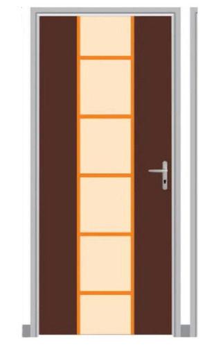 Multicolor 84 Inch High Hinged Polished Waterproof Pvc Flush Door For Home