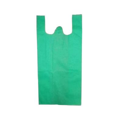 Green 9 X 12 Inches Recyclable Plain Patch Handle Non Woven W Cut Bags