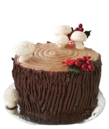 चॉकलेट सॉलिड राउंड वेजिटेरियन क्रीम एडिबल मशरूम चॉकलेट फ्लेवर्ड केक 