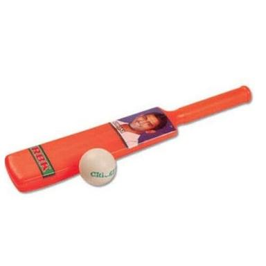 Multi Color Color Plastic Material Cricket Bat And Ball 