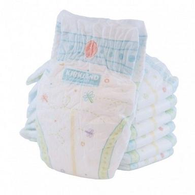 Cotton White Color Printed Skin Friendly Baby Diapers