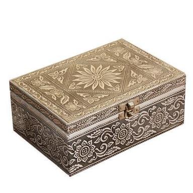 Metal Designer Jewellery Box For Storing Necklace, Chain And Earrings