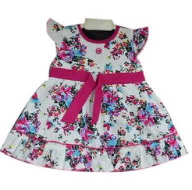 30 Inch Cotton Printed Short Sleeve Modern Baby Frock Age Group: 1 Year Above