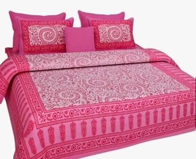 Multi Color 90X108 Inches Washable Woven Printed Woolen Bed Cover With Pillow