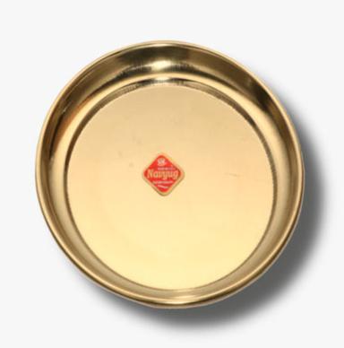 Rust Proof Hard Structure Antique Polished Round Brass Pooja Thali