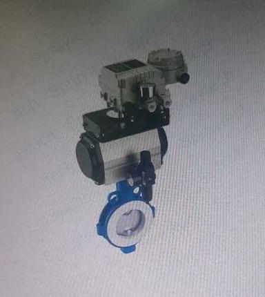 Blue Automatic Stainless Steel Butterfly Valve For Water Fitting Use