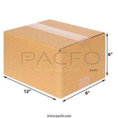 Brown Square Shape Kraft Paper Corrugated Box For Packaging And Shipping