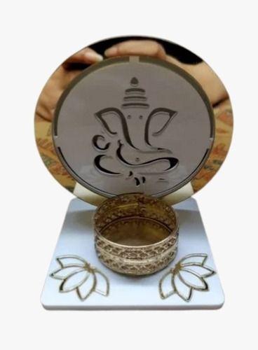 Religious Polished Finished Designer Acrylic And Mdf Decorative Candle Holder