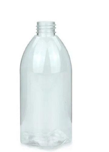 White 500 Ml Capacity Lightweight Round Shape Plastic Pet Bottle