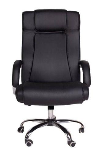 Machine Made Stainless Steel Rod And Form Leather Comfortable Office Chair