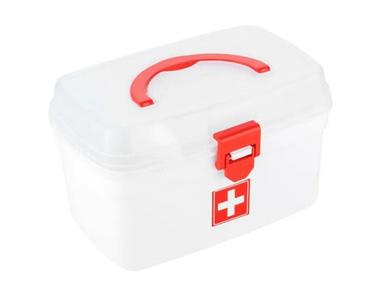 7X10X8 Inches 550 Gram Rectangular Abs Plastic First Aid Medical Box Application: Storage