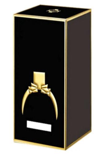 Black 14X4 Inches Rectangular Matte Finish Printed Perfume Packaging Box