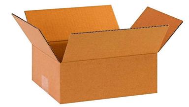 Brown Rectangular Shape And Embossing Glossy Lamination Corrugated Board Boxes