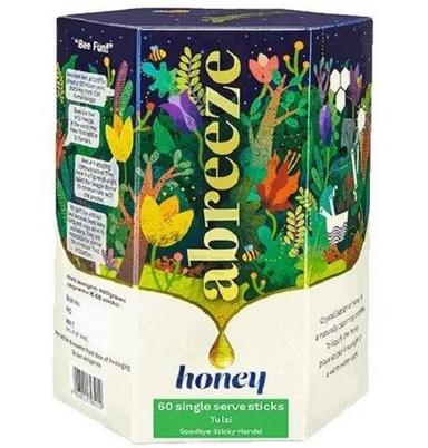 70% Brix 2% Moisture 6.5% Diastase Activity Nutrient Enriched Tulsi Honey Additives: No