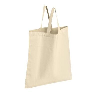 Plain Design Foldable Loop Handle Cotton Tote Bags For Shopping, 10 Pieces Pack Capacity: 2 Kg/Day
