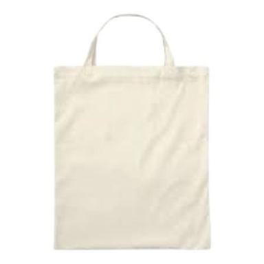 Simple Plain Light Weight Rectangular Loop Handle Cotton Carry Bag Capacity: 5 Kg/Day