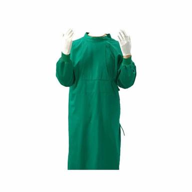 Green Comfortable Recyclable And Sterilized Full Sleeves Cotton Surgical Gown