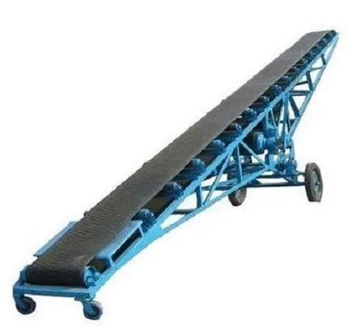 Blue And Black 55Kg Load Capacity 220 Volt Mild Steel Reciprocating Vertical Belt Conveyors