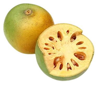 Yellow And Green Open Air Cultivated Round Sweet Taste Bael Fruit