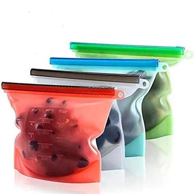 Non-Disosable Stand-Upppouch Pvc Silicone Food Storage Bag Stand Up Pouch