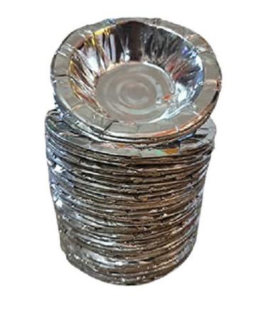 6 Inches Non Toxic Disposable Silver Paper Bowl For Parties