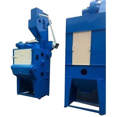 Blue Fully Automatic Electric Tumblast Shot Blasting Machine