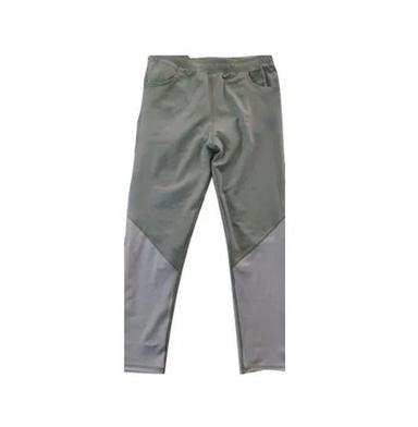 Gray Plain Dyed Technique Full Length Comfortable Summer Winter Casual Wear Lower For Adults Men
