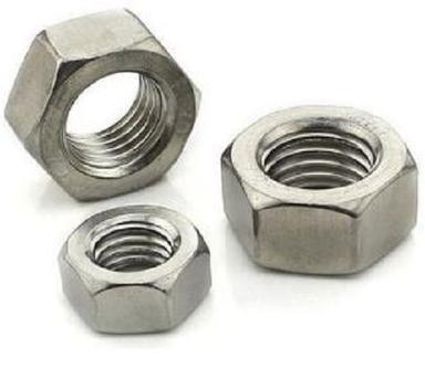 Silver Round Head 5 Mm Size Polished Mild Steel Hex Nuts For Industrial