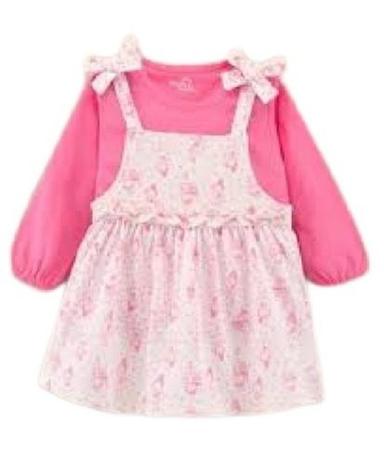 Girls Full Sleeve Round Neck Printed Cotton Baby Frock Set Age Group: 1 Years