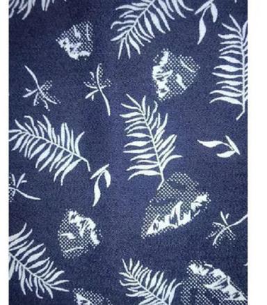 Blue 100 Meter Anti-Wrinkle And Light Texture Printed Denim Fabric For Jeans 