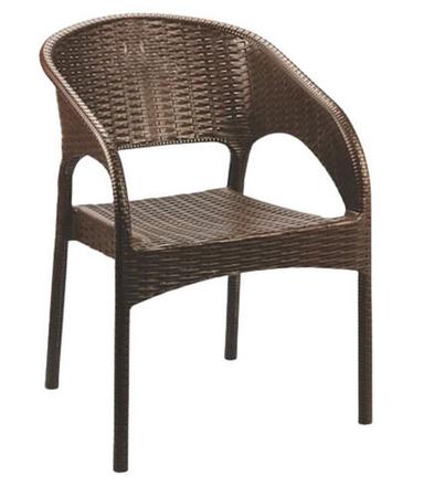 Brown 29 Inches Crack Resistance Poly Vinyl Chloride Plastic Chair