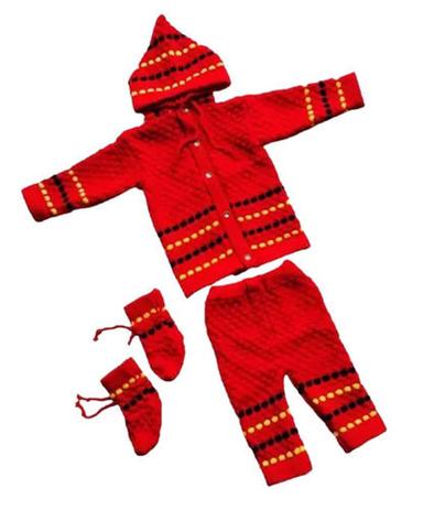 Soft And Warm Knitted Woolen Sweater, Pajama And Socks Winter Wear For Kids Age Group: 2 To 3 Years