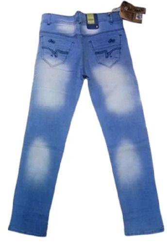 40 Inch Length Plain Regular Fit Blue Denim Jeans For Men Age Group: >16 Years