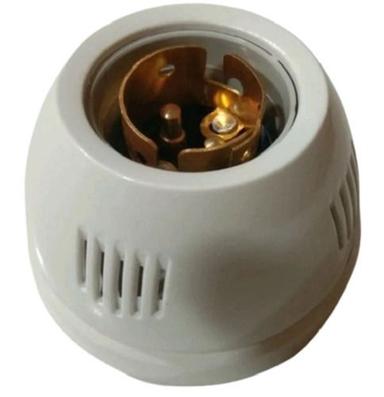 White Round Plastic Lamp Holder For Electrical Fitting