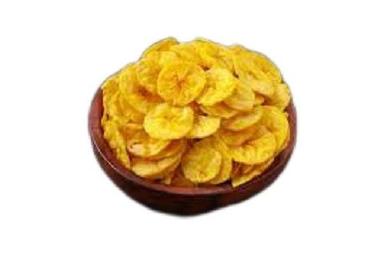 Round Salty Taste A-Grade Fried Healthy Edible Crunchy Texture Banana Chips Packaging Size: 1 Kg