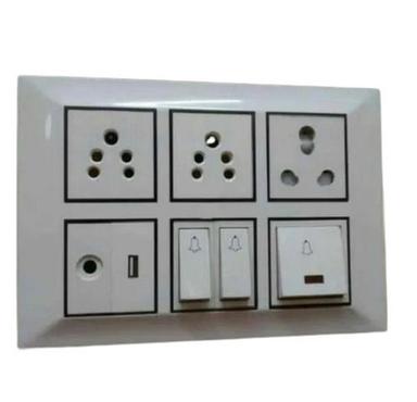 220 Volt Rectangular Electrical Switch Boards Application: Use In Home And Offices