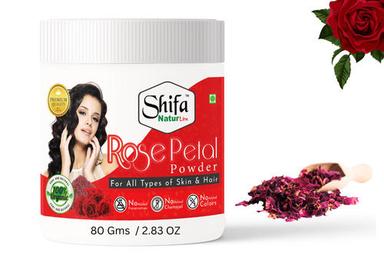 Rose Petal Powder For All Types Of Skin And Hair Care, 80 Gm