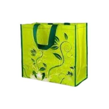 Green Recyclable Fordable Printed Non Woven Zipper Plastic Bag For Shopping