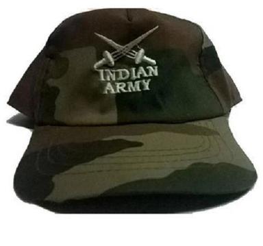 50 Cm Size Round Shape Cotton Printed Formal Wear Army Cap Age Group: 18 Above