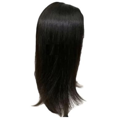 Black 150 Grams Silky Straight Synthetic Hair Wig For Women 