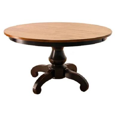 Machine Made 106.7X152.4X76.2 Cm Modern Round Wooden Dining Table For Dining Room