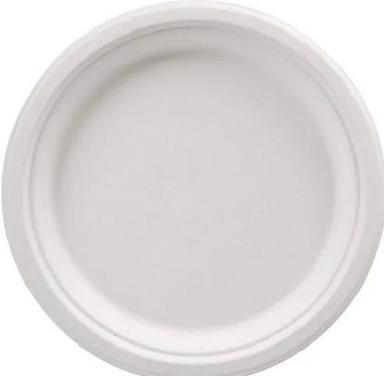 White 8 Inch Size Round Plain Disposable Paper Plate For Event Use