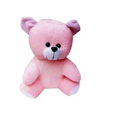 Pink 9 Inches 350 Gram Non Toxic Plain Plush Fabric Soft Toy Teddy Bears