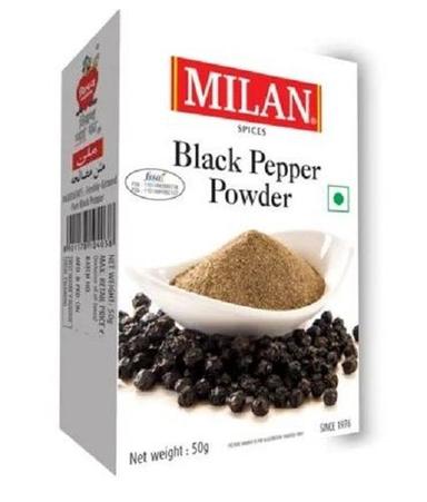 Black Dried Pepper Powder 50G Pack With 2 Year Of Shelf Life