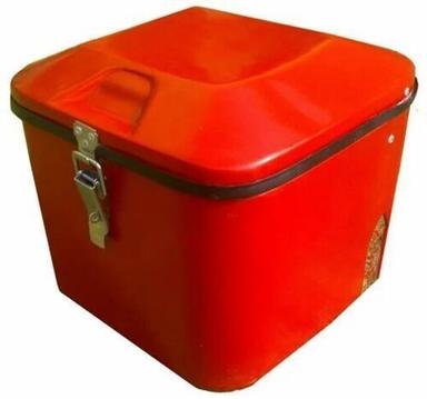 Red Color Coated Glossy Finished Rectangular Pvc Plain Food Delivery Box